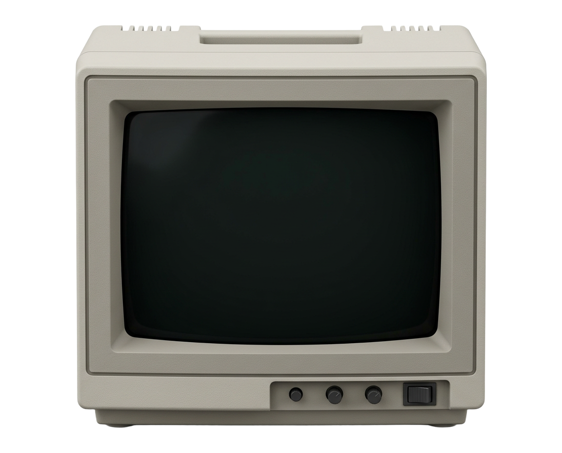 Monitor CRT de los años 80